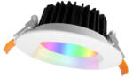GLEDOPTO GL-D-005P Zigbee Pro (Zigbee 3.0 + RF vevős) okos süllyesztett RGBCCT LED spot lámpa (1050 lumen, IP20), fehér kerettel - okosabbotthon
