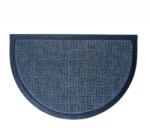  Lábtörlő íves 60x40 cm gumis textil kék
