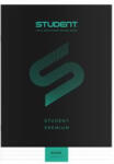 ICO Füzet, tűzött, A4, vonalas, 32 lap, ICO Student Premium, fekete (TICSFPV)