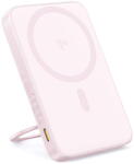 Baseus Baterie externa Acumulator Extern Type-C, Qi2, 20W, 5000mAh, with Cable Type-C - Baseus PicoGo (P10076800213-01) - Pink (P10076800213-01)
