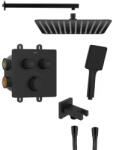 SAPHO SMARTSELECT 2-irányú falba süllyesztett zuhanycsaptelep szett, matt fekete RP042B-01 (RP042B-01)