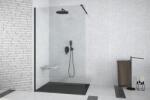 Besco Aveo Black 90 walk in zuhanyfal, 90 cm (AVB-90-195C)