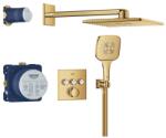 GROHE Grohtherm SmartControl falsík alatt zuhanyrendszer Rainshower SmartActive 310 Cube fejzuhannyal, Cool Sunrise 34864GL0 (34864GL0)