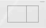 Geberit Sigma40 Square működtetőlap 2 mennyiséges öblítéshez, fehér üveg 115.629. SI. 1 (115.629.SI.1)