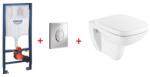 GROHE Rapid SL falsík alatti wc tartály komplett szett SZP-GR43 (38528001, 38505000, Roca-A346997000, Roca-A8019D0004) (SZP-GR43)