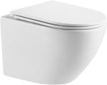 INVENA Limnos fali wc csésze, QFS, soft-close ülőkével, fehér CE-93-001-L (CE-93-001-L)