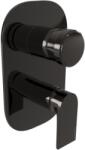 Bugnatese SIMPLE Fal alatti váltós zuhanycsaptelep PVD fekete színben 6692PT (6692PT)