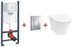 GROHE Rapid SL Projekt falsík alatti wc tartály komplett szett SZP-GR25 (38840000, 38732000, Roca-A346640000, Roca-A801C4200U) (SZP-GR25)