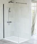 Niagara Wellness FELICIA black walk-in zuhanyfal, 90 cm NWWI-FEL90 (NWWI-FEL90)