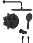 SAPHO SMARTSELECT 2-irányú falba süllyesztett zuhanycsaptelep szett, matt fekete RP032B-01 (RP032B-01)