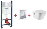 GROHE Rapid SL Projekt falsík alatti wc tartály komplett szett SZP-GR29 (38840000, 38732000, Roca-A346477000, Roca-A80147200B) (SZP-GR29)
