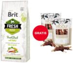 Brit Fresh Duck with Millet Active Run & Work 12 kg + WOOLF Chicken And Rawhide Twister 2 x 100 g szárított bőr csirkehússal körbetekerve AJÁNDÉK