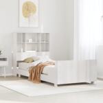 vidaXL fehér tömör fenyőfa ágykeret matrac nélkül 90 x 190 cm (3323711)
