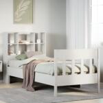 vidaXL fehér tömör fenyőfa ágykeret matrac nélkül 90 x 190 cm (3323243)