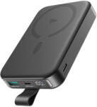 JOYROOM mágneses vezeték nélküli power bank JR-PBM11 22.5W állvánnyal (fekete) (JR-PBM11) - blacktip