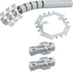 Hager Protecție verticală cablu, flexibilă, 800mm, RAL7035 (G71117035)