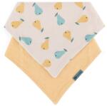 Petite&Mars Luke Nyálkendő 2db, Beige Pears & Intense Ochre