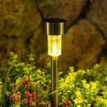 ProGarden Napelemes inox kerti LED lámpa, 36 cm, DX9301000, 1 db (DX9301000)