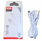 XO NB212 USB kábel, USB-A - Lightning, (1 méter 2, 1A), fehér (Gyorstöltő)
