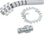 Hager Protecție verticală cablu, flexibilă, 800mm, RAL7021 (G71117021)