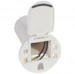 Legrand Desk grommet to be equipped - pentru 1 x 2P+E priza + USB phone charger - alb (054072)