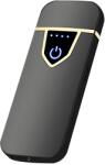 HARAHU UN-25716 elektromos öngyújtó USB töltéssel - Fekete/Fényes KP25716