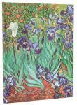 Paperblanks határidőnapló 18 hó (2025. júl-2026. dec. heti) Ultra, vertical, Van Goghs Irises (DE0720-4)