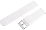  Műanyag okosóra szíj, gyorskioldós, fehér színű, normál hossz, 22mm (9327-9)