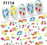  Körömmatrica - F1114 gyümölcs