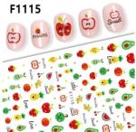  Körömmatrica - F1115 gyümölcs