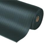 Priemyselné rohože 410 Airug® - Fáradásgátló vinil szőnyeg bordás mintával - Fekete Méret: 90cm x 150cm