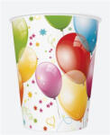 Javoli Színes lufis Balloons papír pohár 8 db-os 250 ml (PKK025073)