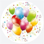 Javoli Színes lufis Balloons papírtányér 8 db-os 18 cm (PKK727251)