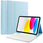 Tech-Protect Tech Bloody TP0641 Tech-Protect tolltartós Apple iPad 10.9 (2022) tablet tok billentyűzettel, kék (Sly Blue) (TP0641) (TP0641)