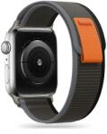 Tech-Protect TP0205 Tech-Protect Nylon Apple Watch 4 / 5 / 6 / 7 / 8 / SE / Ultra (42/44/45/49mm) óraszíj, fekete-narancs (TP0205) (TP0205)