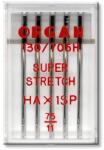 Organ Set 5 sau 10 ace Organ Super Stretch, cu finete acului intre 65-90, sistem ac 130/705H (560000) - tiparedecroitorie