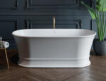 Foglia Cada baie freestanding ovala, compozit, cu preaplin, 170 x 84 cm, Foglia Clasic Elegante (664703171103)