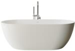 Foglia Cada freestanding compozit 180 x 81 cm, ovala, alb lucios, Foglia Shape (664706181103)