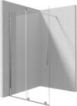 Deante Paravan dus sticla securizata walk-in cu usa glisanta, 140x195 cm, crom lucios, Deante Prizma (KTJ_034R)