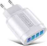 BlitzWolf BlitzWolf® BK-385 - 4 porturi USB-A, încărcător rapid de perete de 48 W - pentru încărcarea rapidă a telefoanelor Android și Apple - Alb (BK-385)