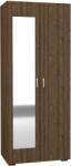 haaus Dulap Nero, 2 Usi, oglinda, Stejar Bronz, 80 x 52 x 200 cm (922023)