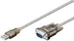 Goobay Cablu Convertor Serial RS232 9p D-SUB Tata la USB A Tata, 1.5m, Goobay (CABLE-CONV-RS232/USB-1.5)