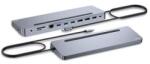 i-tec USB-C Fém Ergonomikus 4K 3x Kijelző 2x DP 1x HDMI LAN Audio Power Delivery 100 W (C31FLAT2PDPRO)