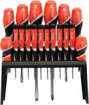 TOYA YT-25982 Csavarhúzó Készlet -18 db-os, Fali Tartóval