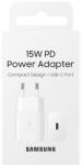Samsung Hálózati adapter SAMSUNG 15WD power USB-C port fehér (EP-T1510NWEGEU)