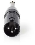 Nedis COTP15942BK 6, 35 Jack dugó - 3P XLR dugó adapter (COTP15942BK) - digitalgo