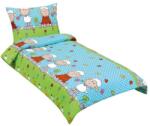 BellaTEX 80/050 krepp gyerek ágyneműhuzat, bárány, kék, 140×200 + 70×90 cm (12957)