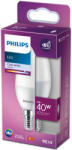 Philips E14 LED, 4.9 W, 470 lm, 4000 K, opál - 40 W izzó helyett (929003604018)
