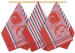BELLATEX 3 darabos készlet - 50 × 70 cm - gyümölcs - piros-szürke (5345)