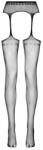 CHRISTINE Suspender pantyhose Tula - Black - sexyelephant